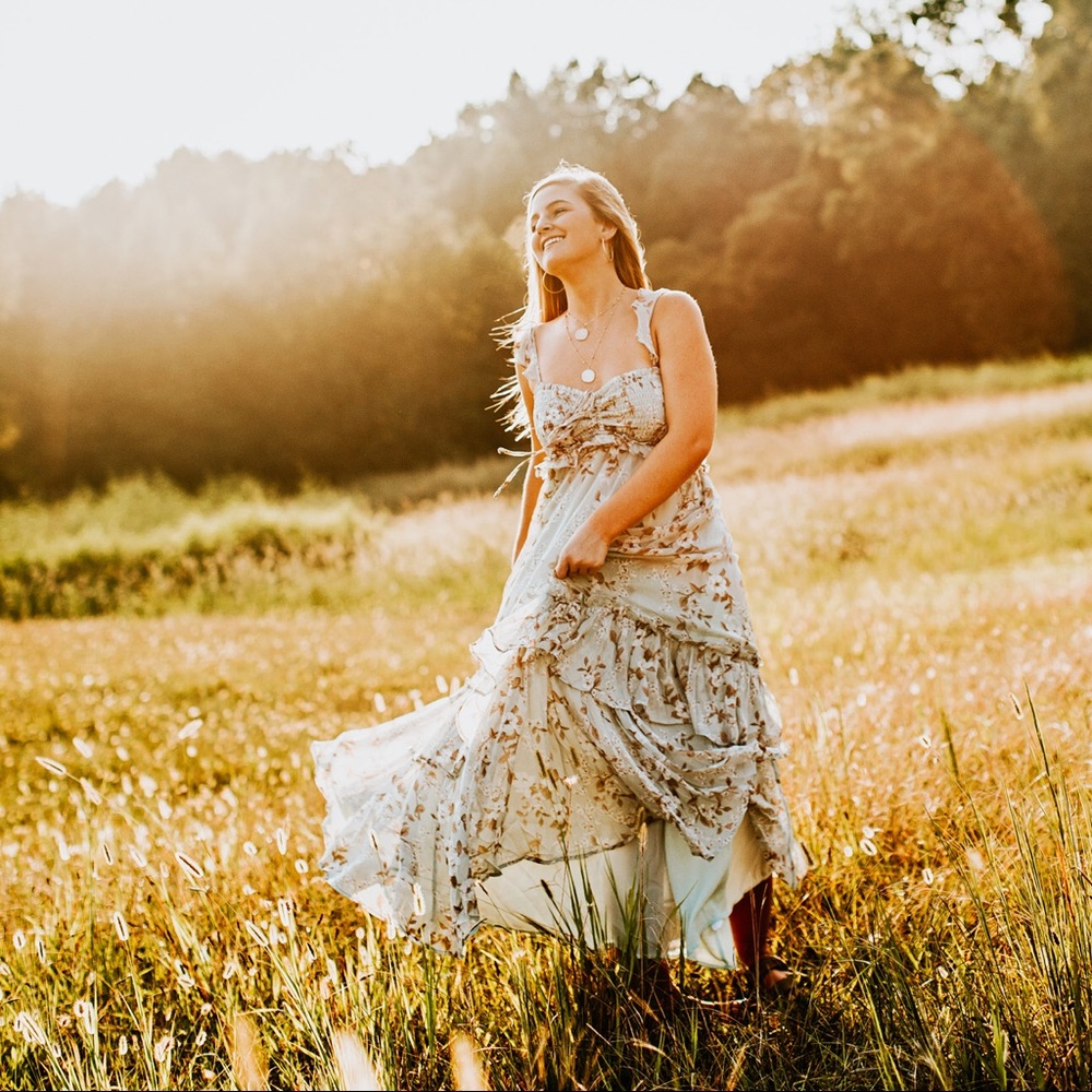 floral maxi dress